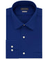 Van Heusen Fitted Stretch Wrinkle-Free Sateen Solid Dress Shirt (Blue Velvet)