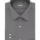 Van Heusen Fitted Stretch Wrinkle-Free Sateen Solid Dress Shirt (Grey)