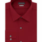 Van Heusen Fitted Stretch Wrinkle-Free Sateen Solid Dress Shirt (Red)