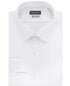 Van Heusen Fitted Stretch Wrinkle-Free Sateen Solid Dress Shirt (White)