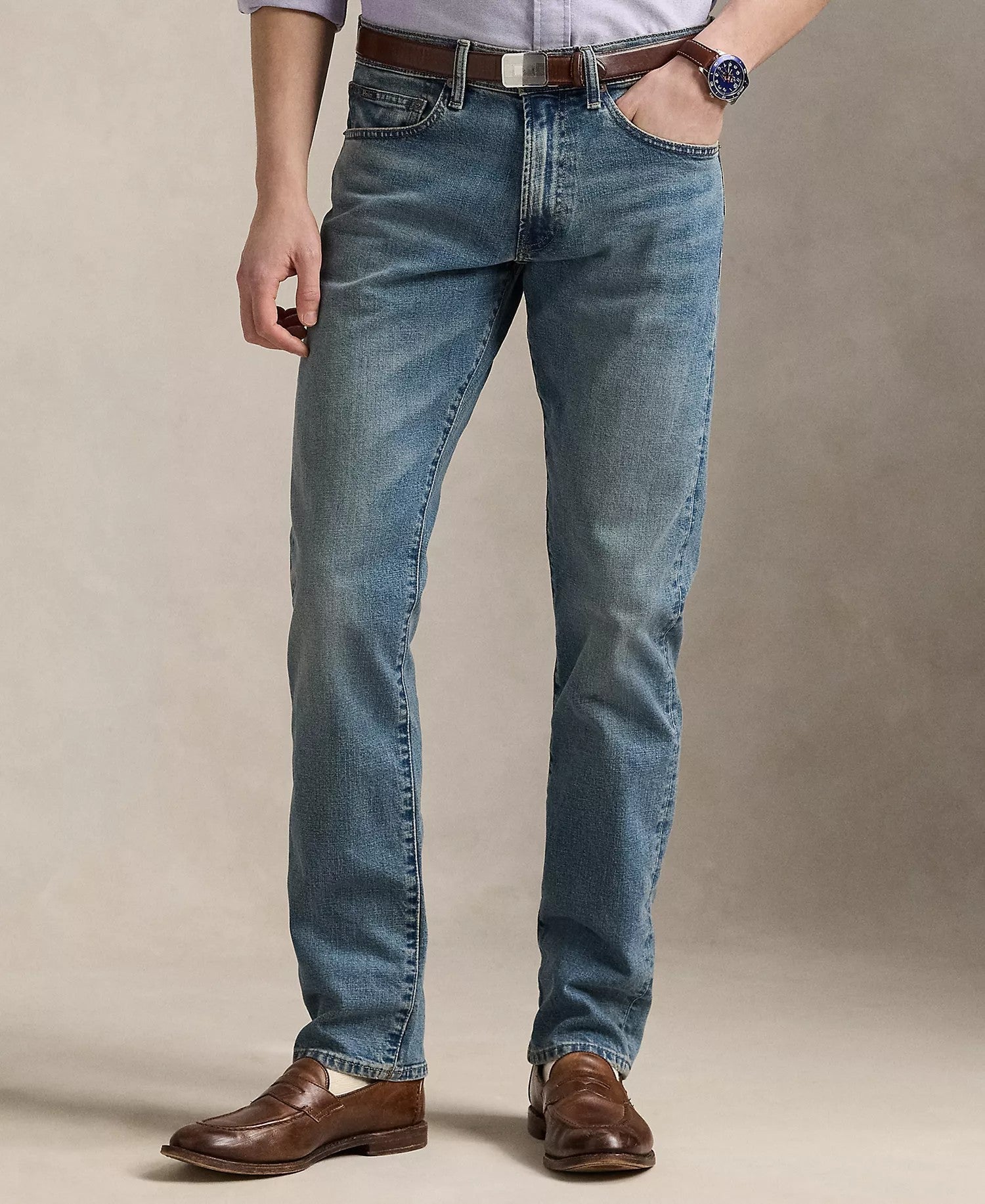 Polo Ralph Lauren Varick Slim Straight Jeans (Blue)