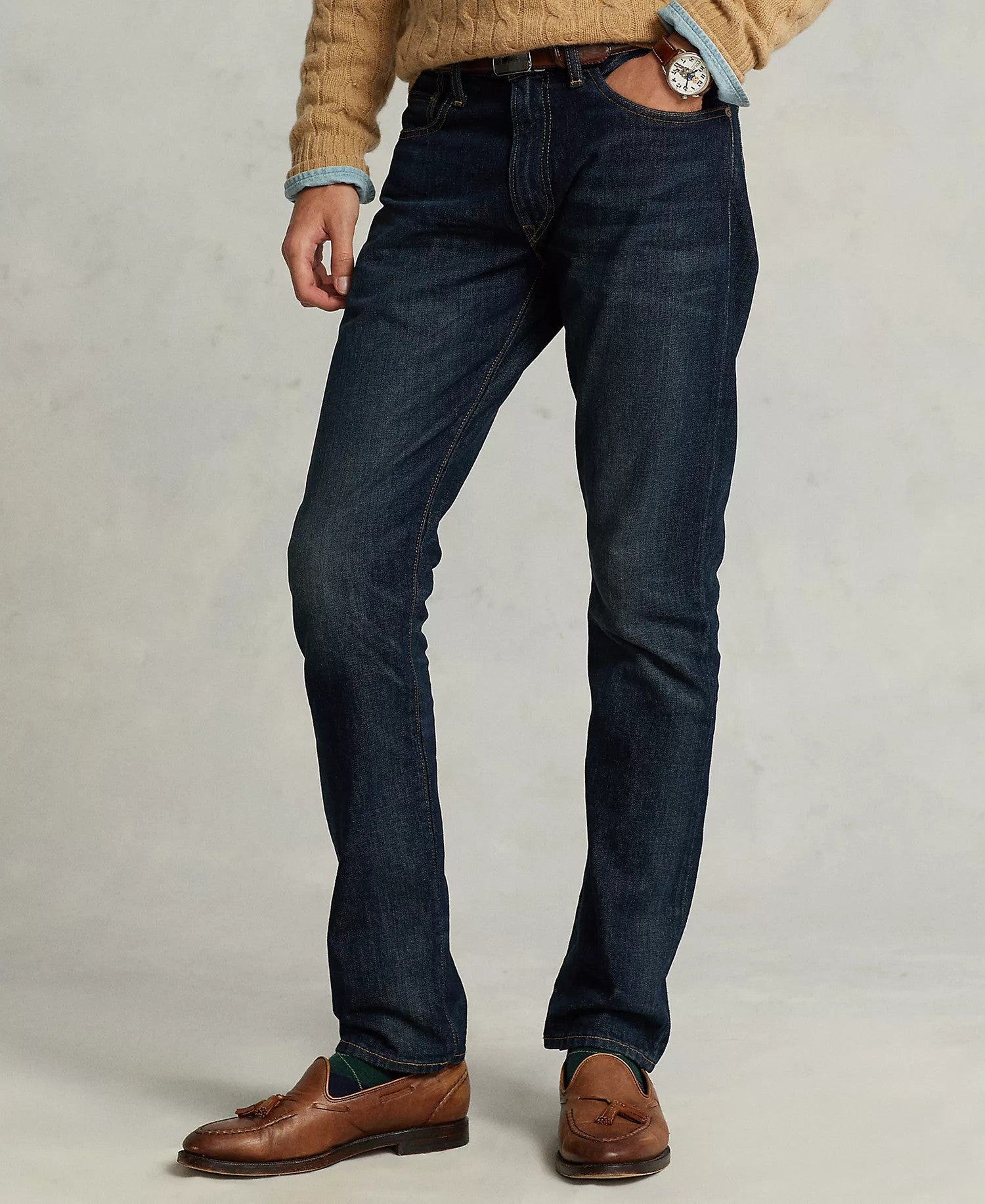 Polo Ralph Lauren Varick Slim Straight Jeans (Morris Dark)