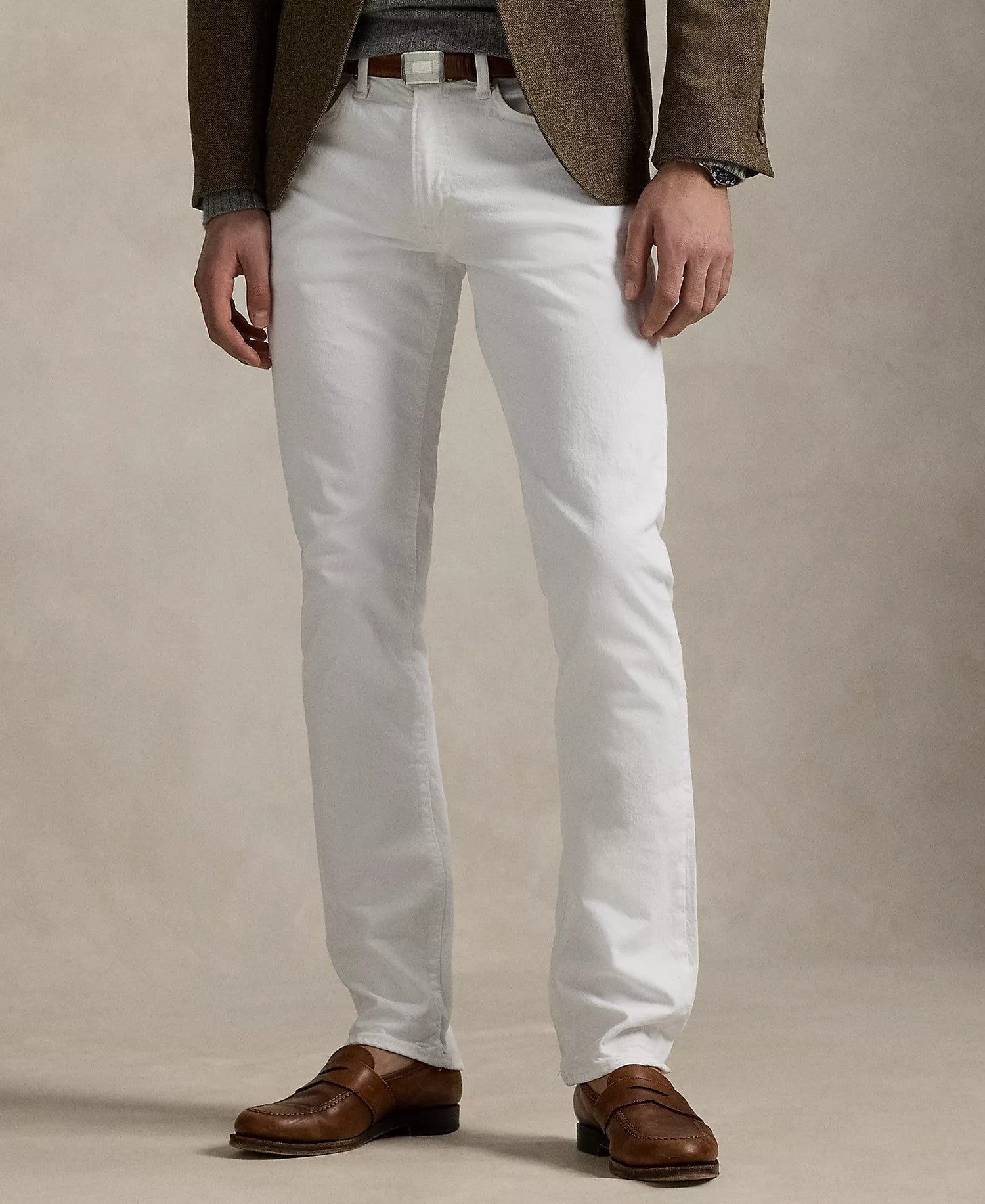 Polo Ralph Lauren Varick Slim Straight Jeans (New Hudson White)