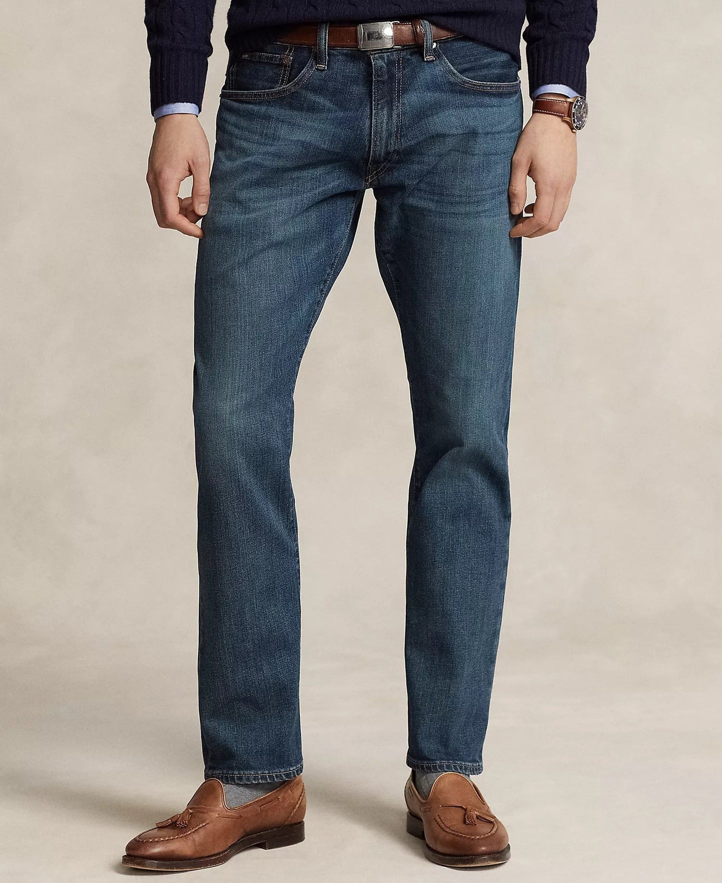 Polo Ralph Lauren Varick Slim Straight Jeans (Rockford Medium)