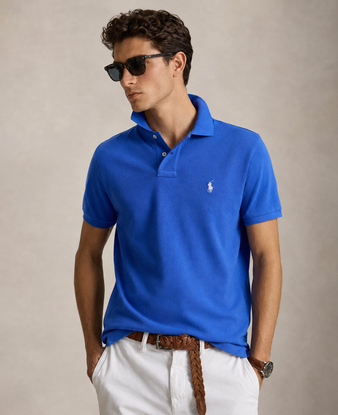 Polo Ralph Lauren mesh polo (New Iris Blue)