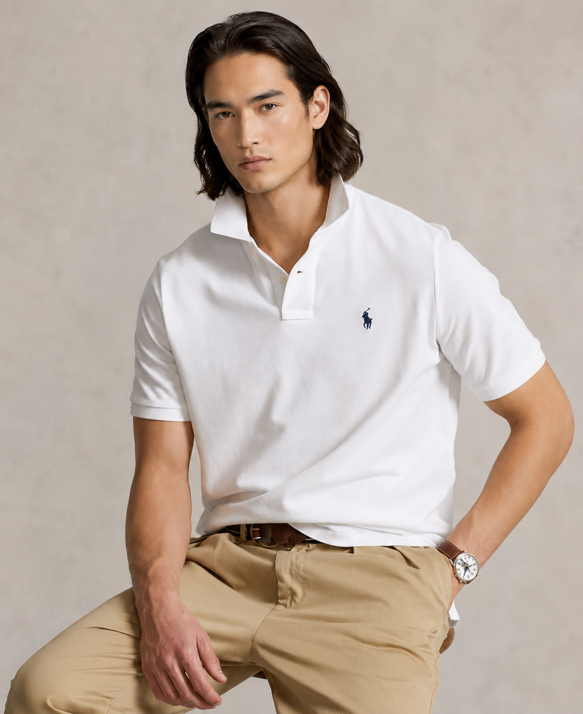 Polo Ralph Lauren mesh polo (White)