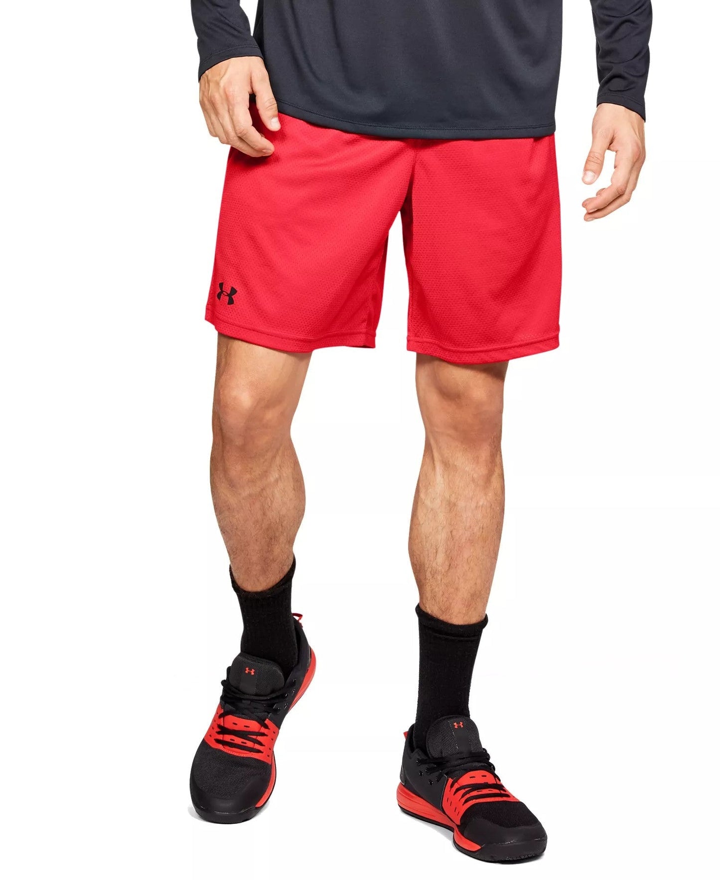 Under Armour Tech 9 Mesh Shorts (Red)