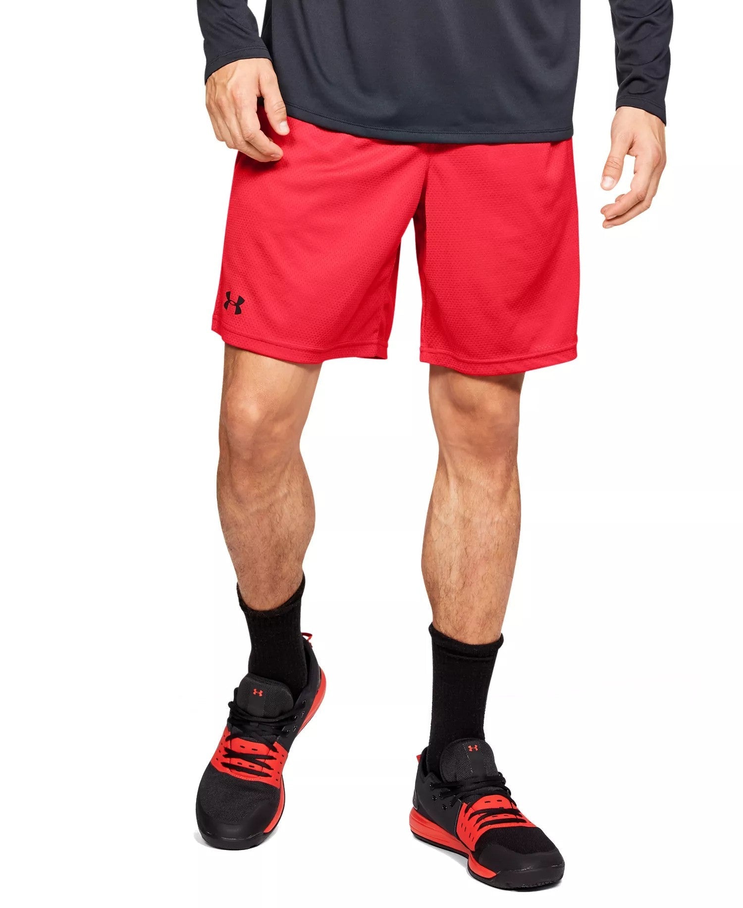 Under Armour Tech 9 Mesh Shorts (Red)