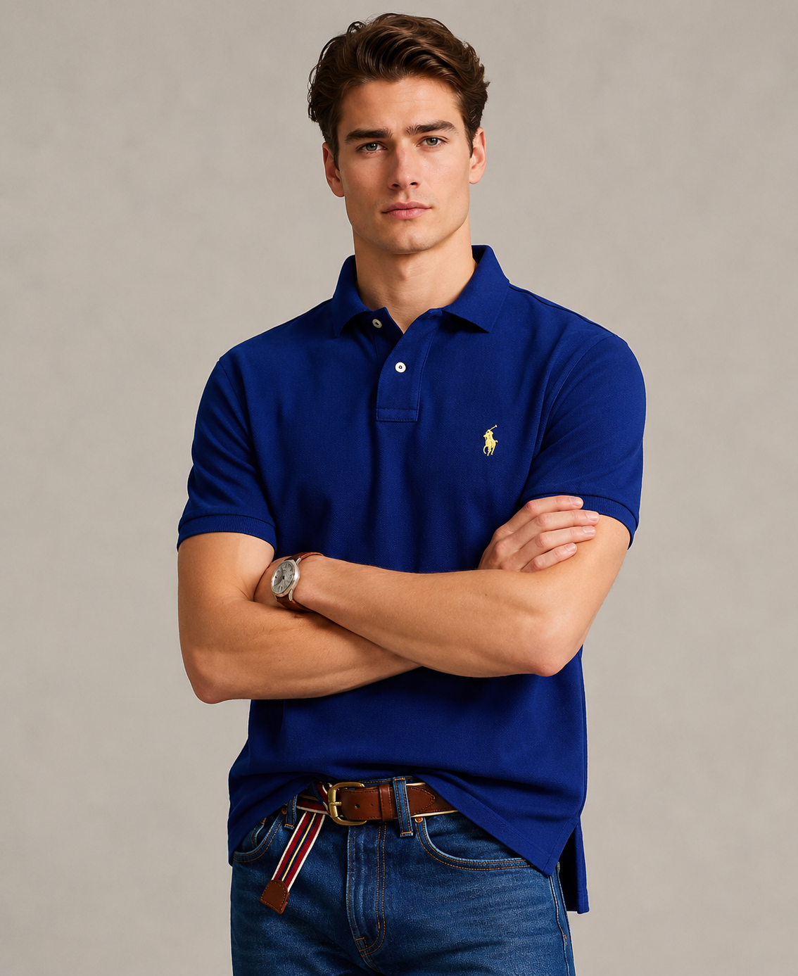 Polo Ralph Lauren mesh polo (Royal Blue)