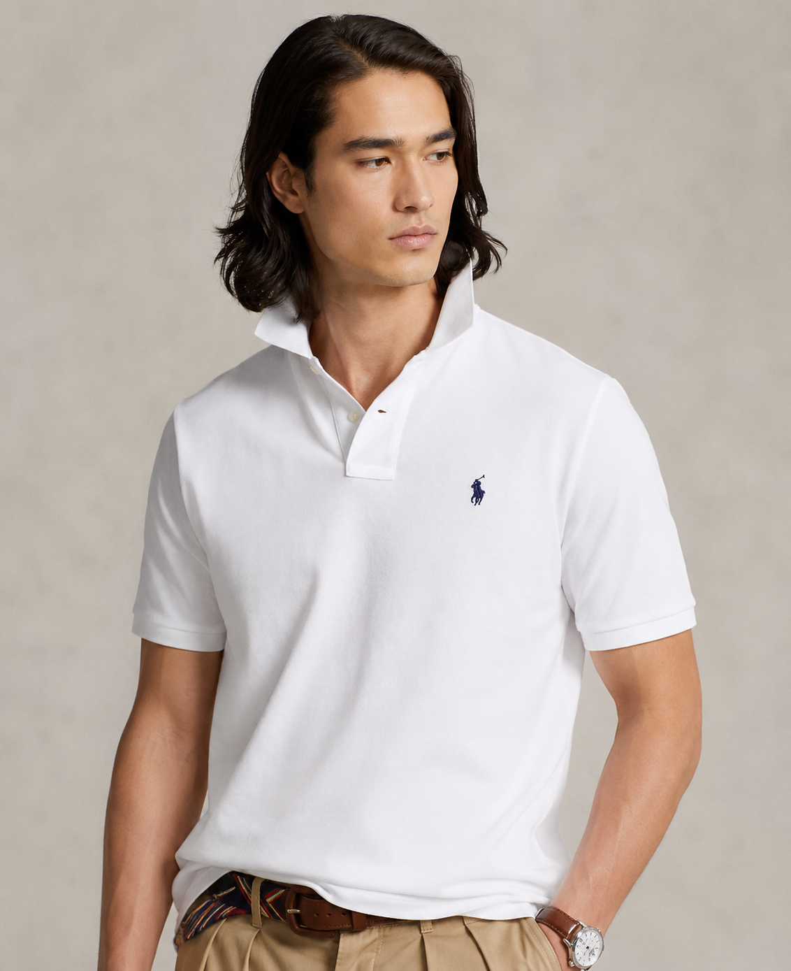 Polo Ralph Lauren mesh polo (White)