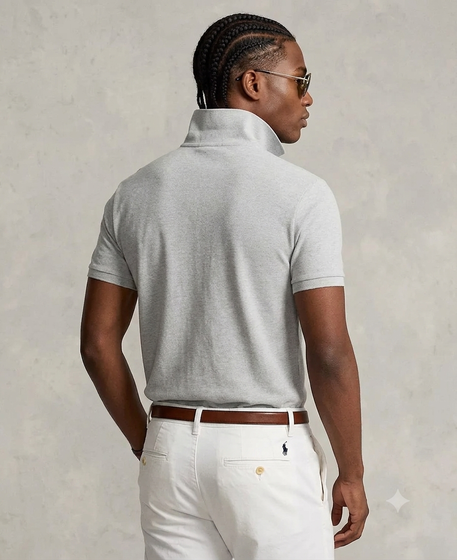 Polo Ralph Lauren mesh polo (Grey)