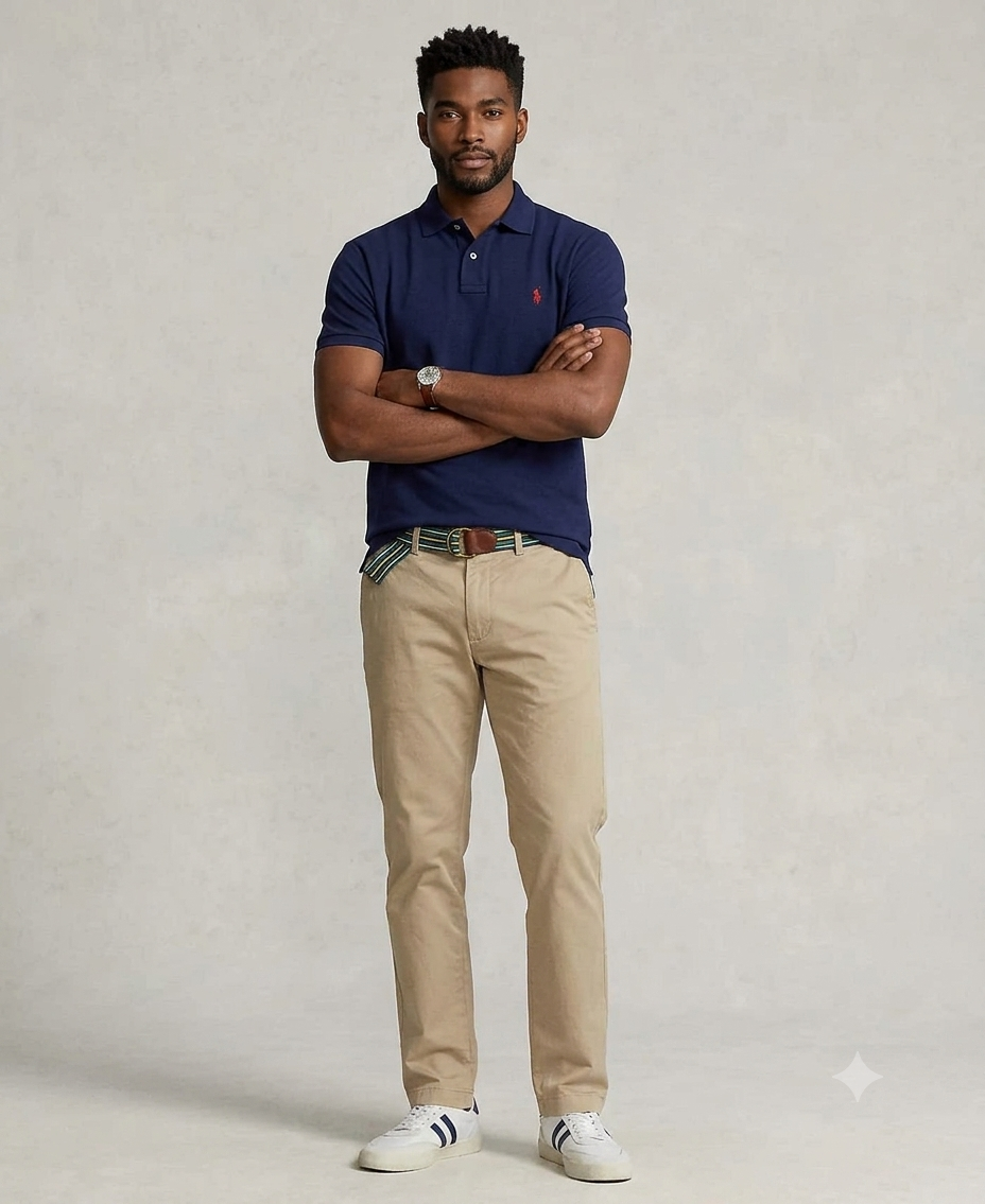 Polo Ralph Lauren mesh polo (Navy)