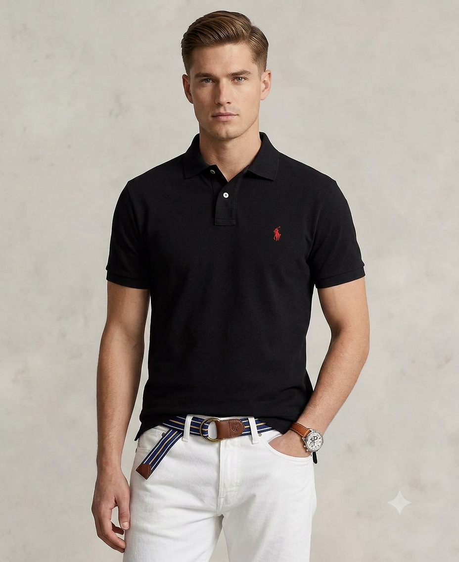 Polo Ralph Lauren mesh polo (Polo Black)