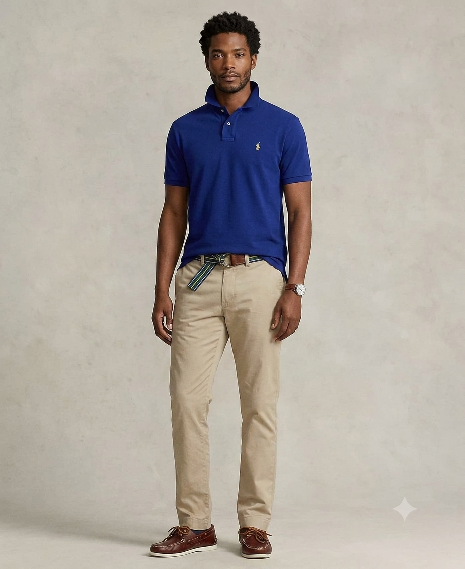 Polo Ralph Lauren mesh polo (Blue Royal)