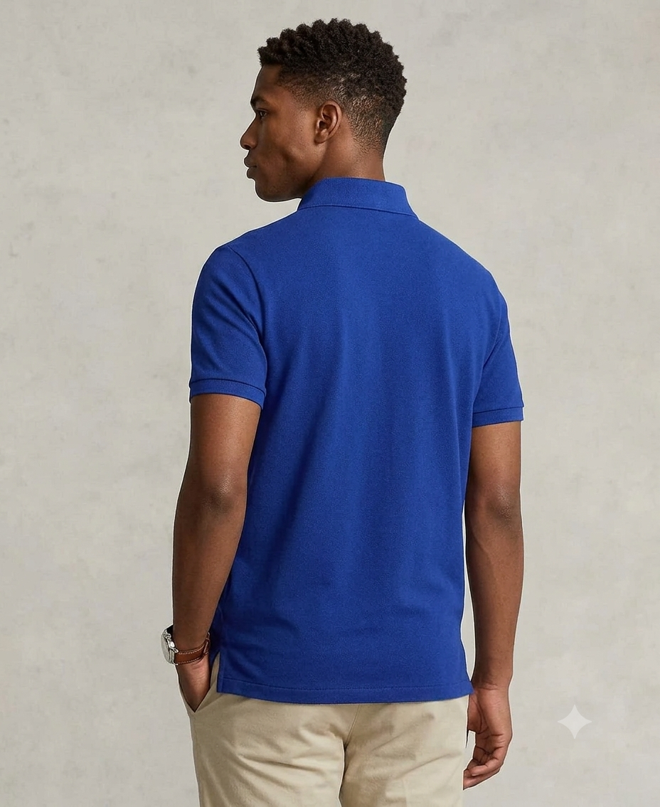 Polo Ralph Lauren mesh polo (Blue Royal)