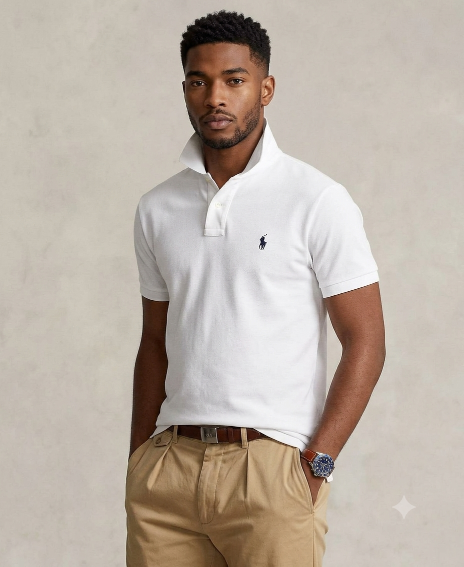 Polo Ralph Lauren mesh polo (White)