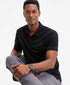 Alfani Ottoman Short Sleeve Textured Quarter-Zip Polo Shirt (Macy&