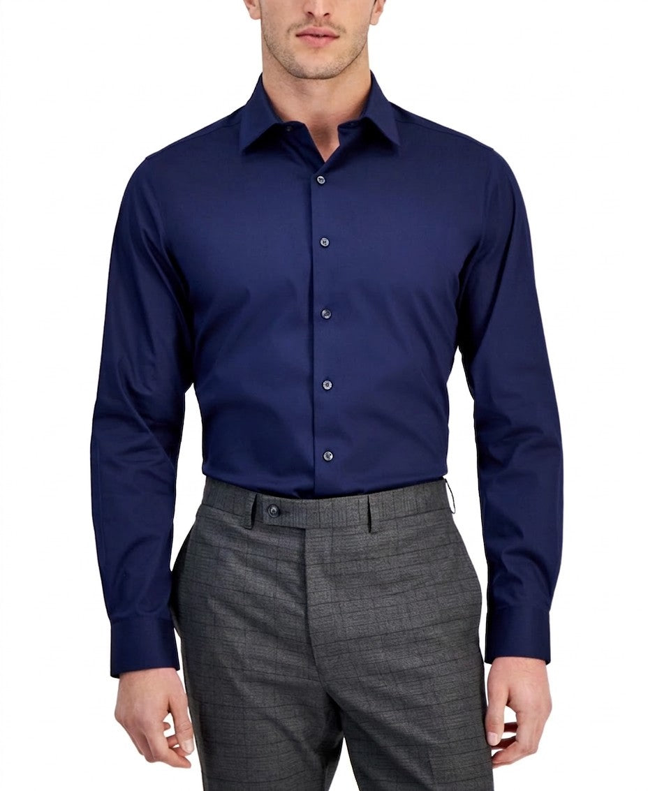 Alfani Temperature Regulating Solid Dress Shirt Slim Regular Fit — image 1