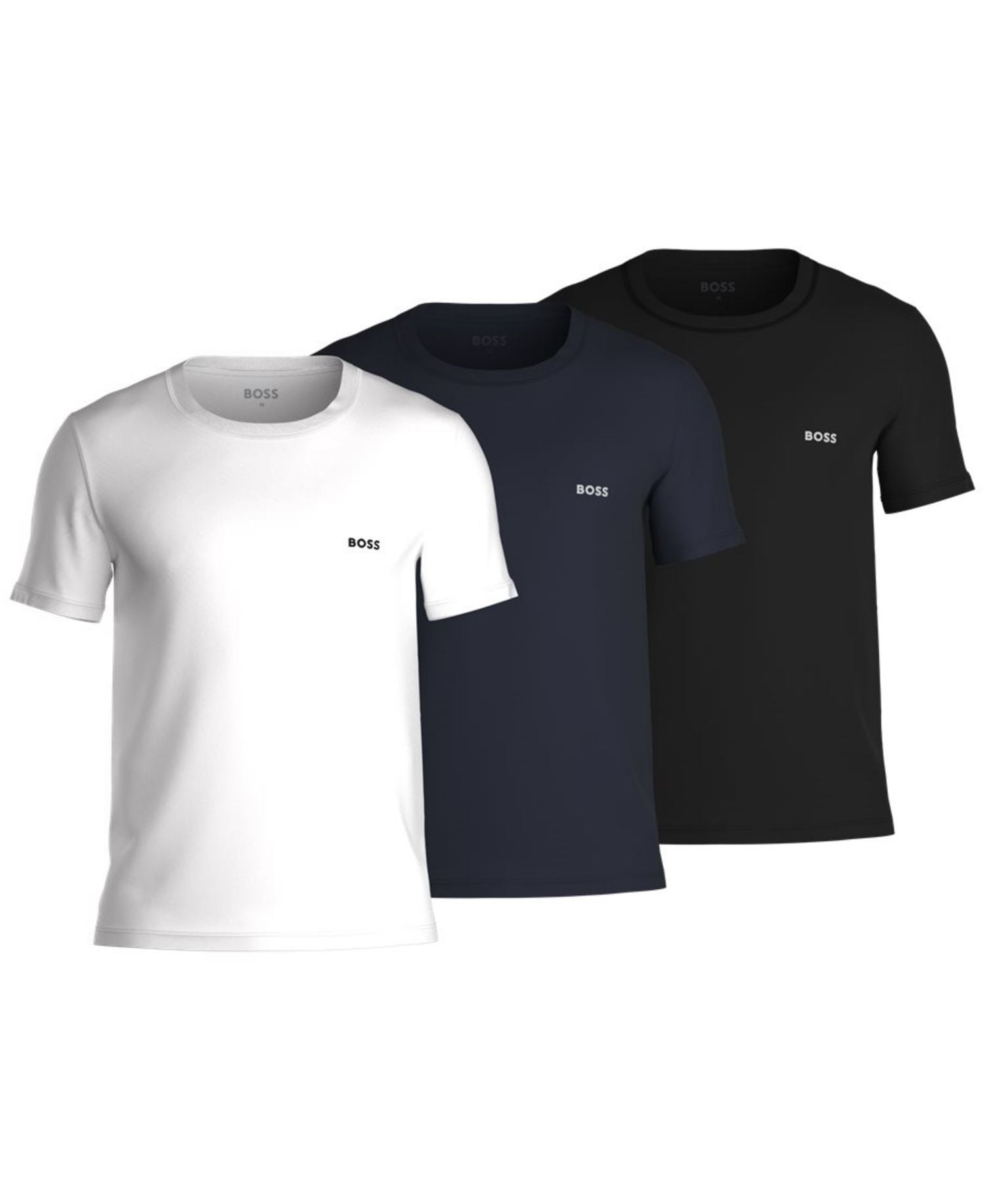 Boss By Hugo Boss 3 Pack Classic Logo Print Cotton T-Shirts — image 1