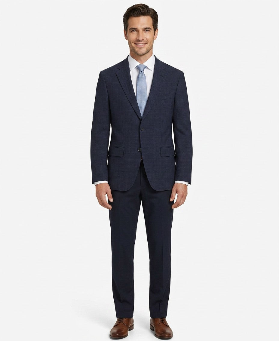 Boss By Hugo Boss Checked Virgin Wool Slim Fit Blazer — image 3