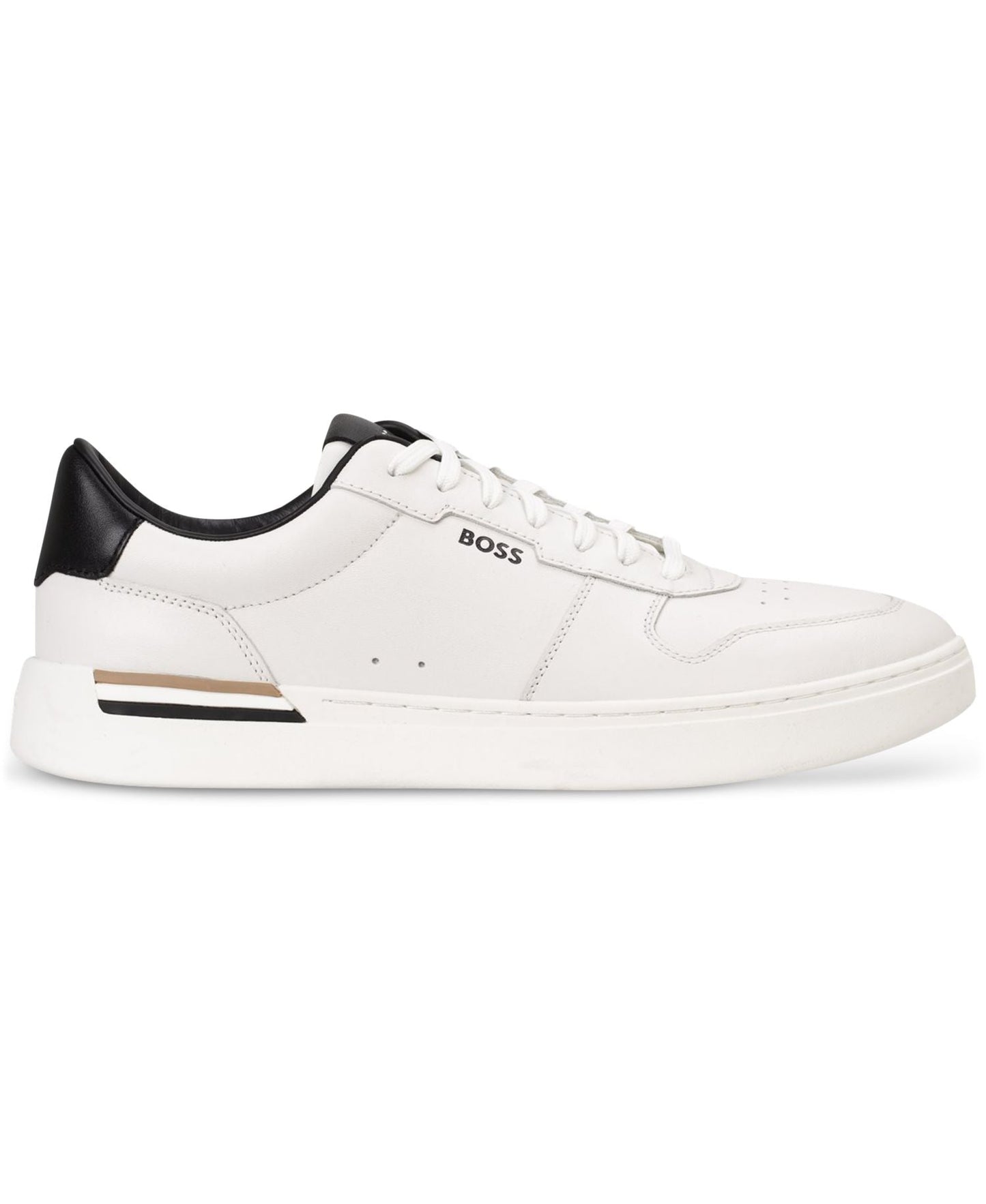 Boss By Hugo Boss Clint Leather Tennis Style Sneakers — image 1