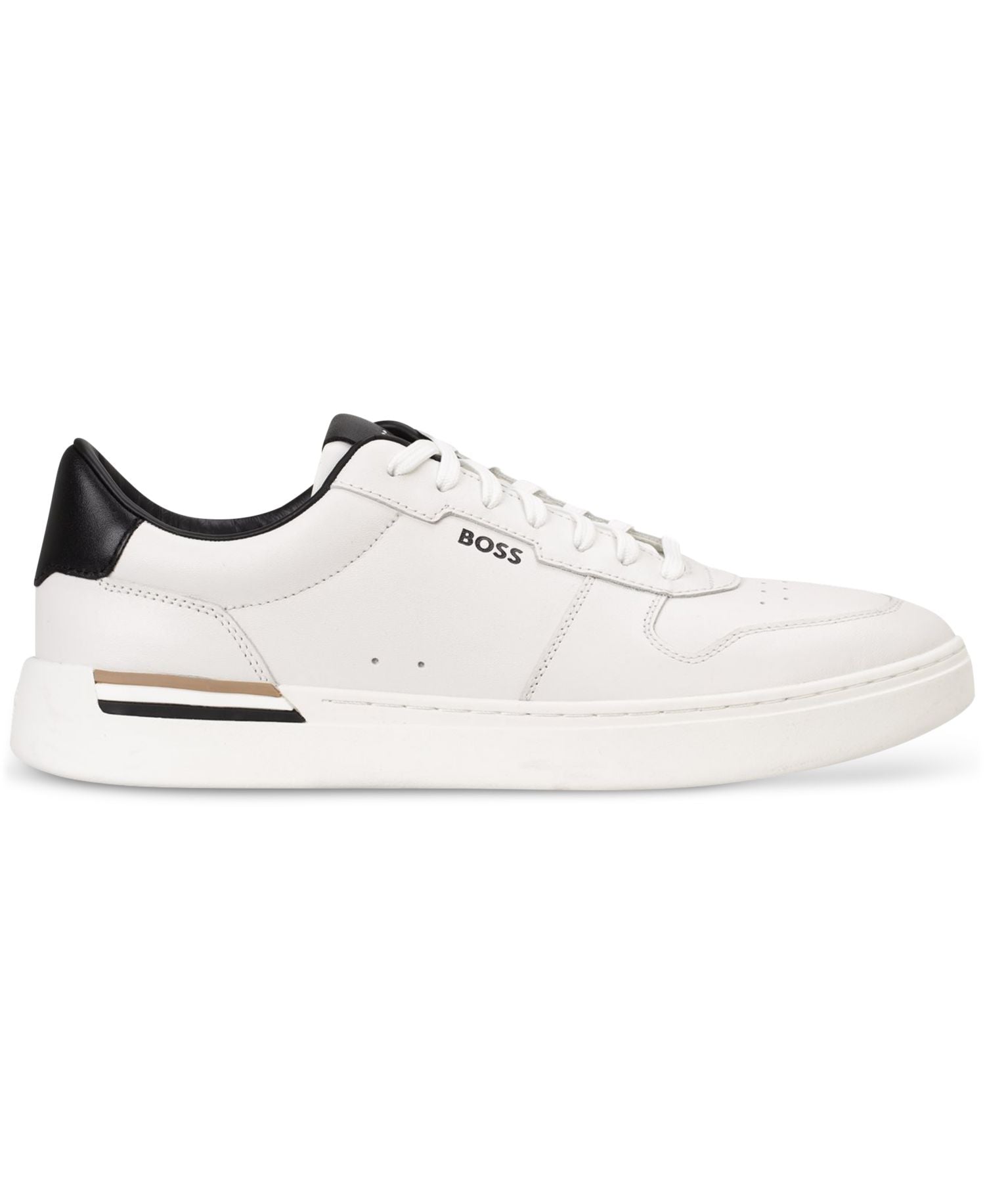 Boss By Hugo Boss Clint Leather Tennis Style Sneakers — image 1