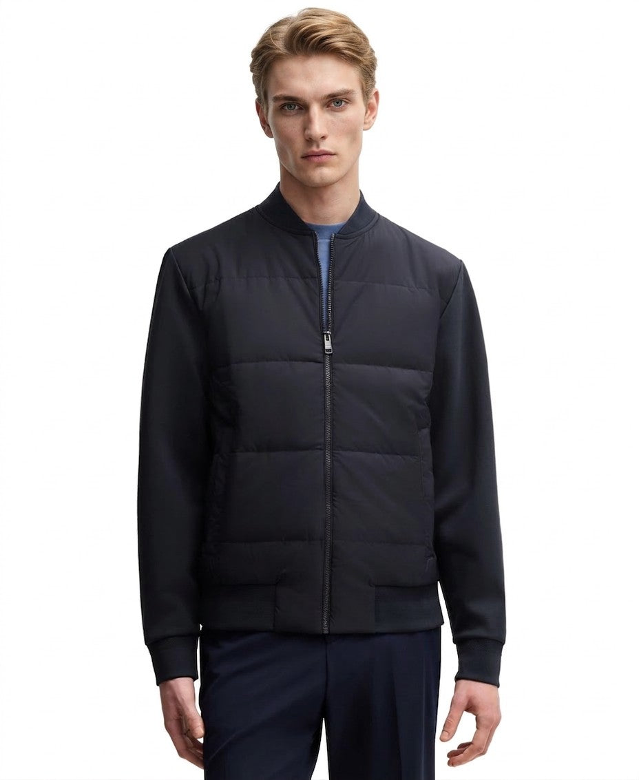 Boss By Hugo Boss Cotton-Blend Zip Up Padded Jacket — image 1