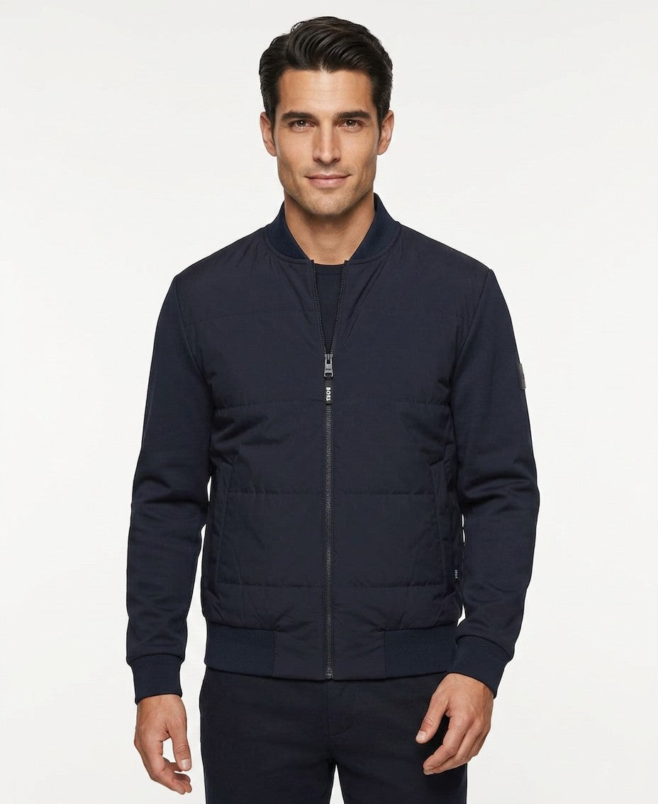 Boss By Hugo Boss Cotton-Blend Zip Up Padded Jacket — image 2