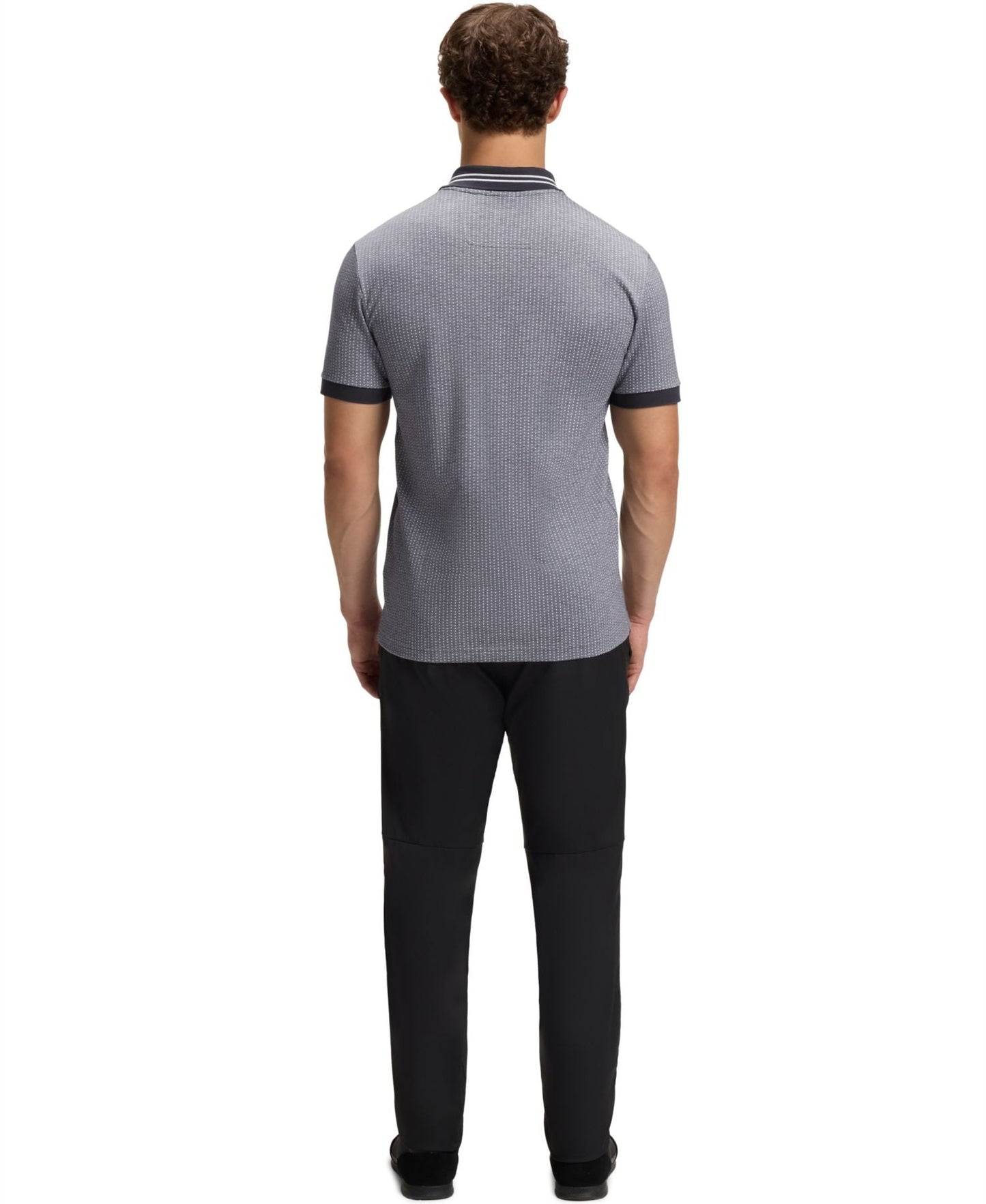 Boss By Hugo Boss Cotton Pique Dot Print Polo Shirt — image 2