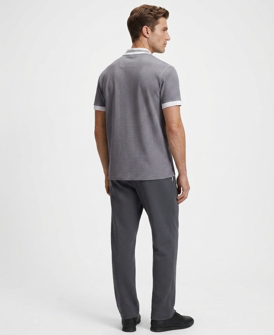 Boss By Hugo Boss Dot Print Cotton Pique Polo Shirt — image 2
