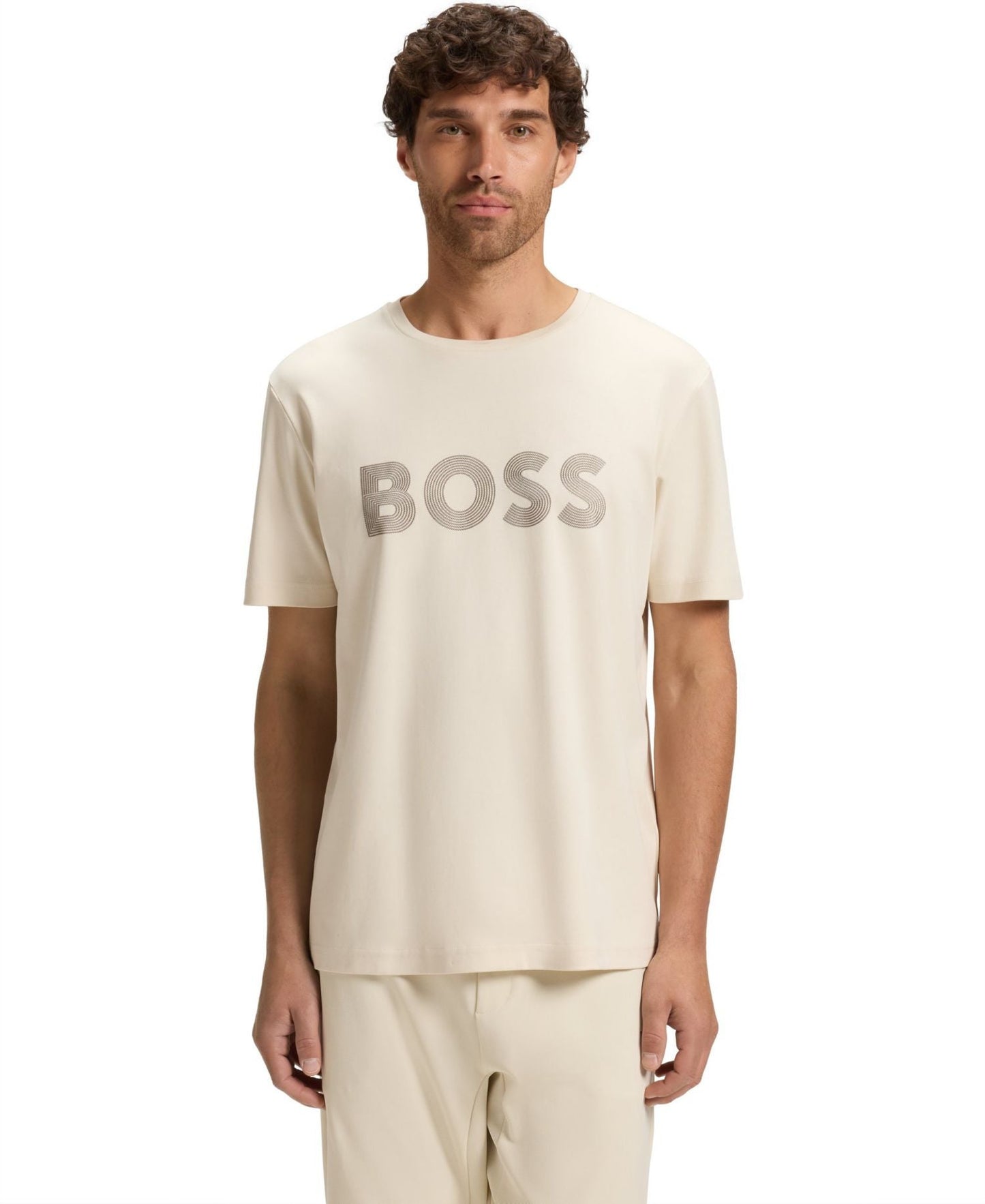 Boss By Hugo Boss Gloss Logo Pima Cotton T-Shirt — image 1
