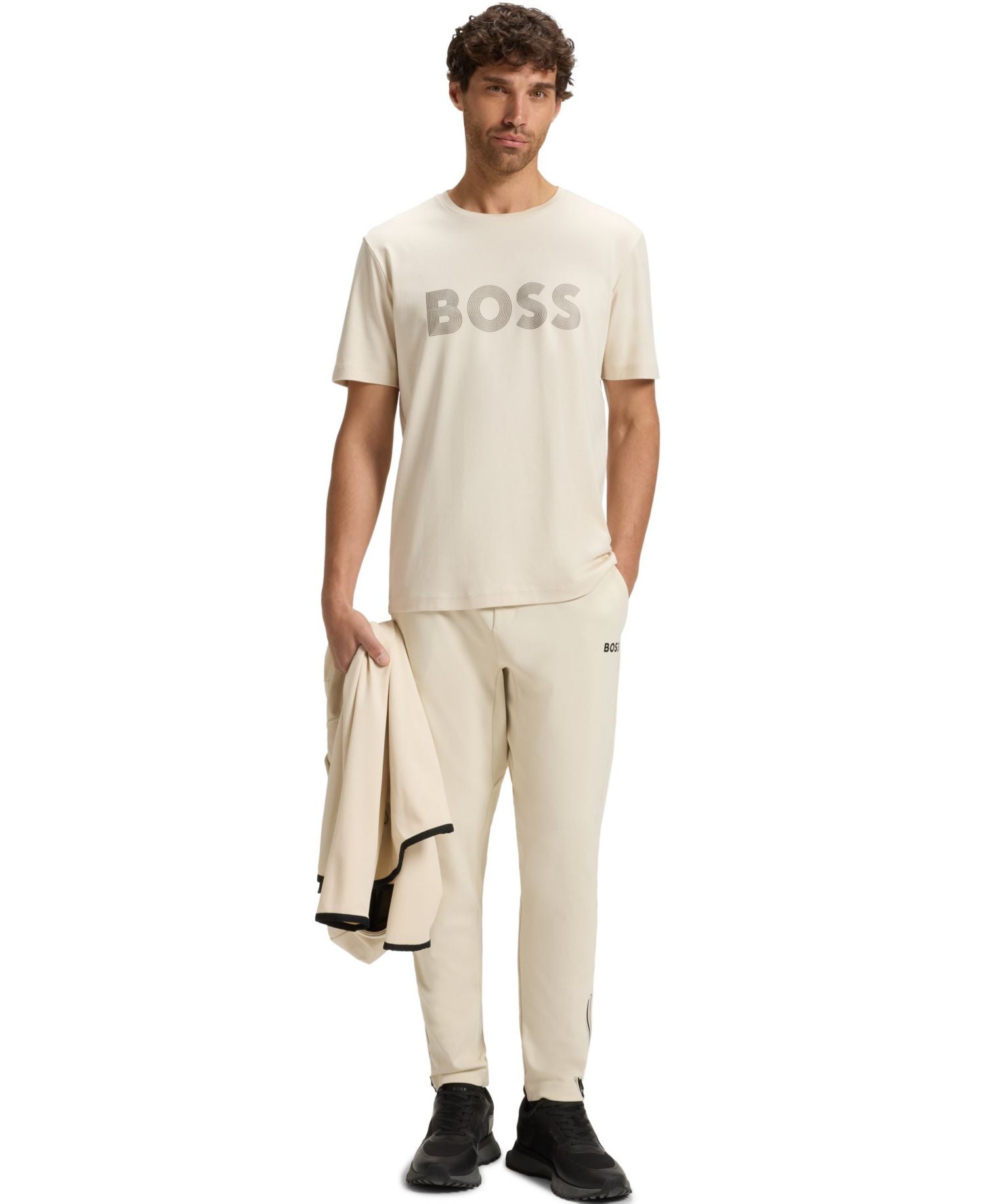 Boss By Hugo Boss Gloss Logo Pima Cotton T-Shirt — image 4
