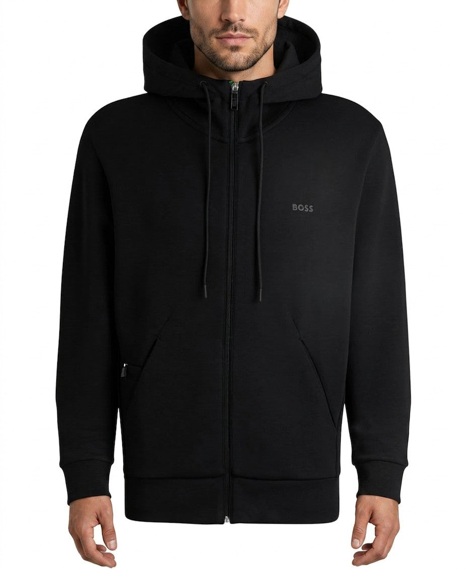 Boss By Hugo Boss Logo Print Zip Up Hoodie — image 2