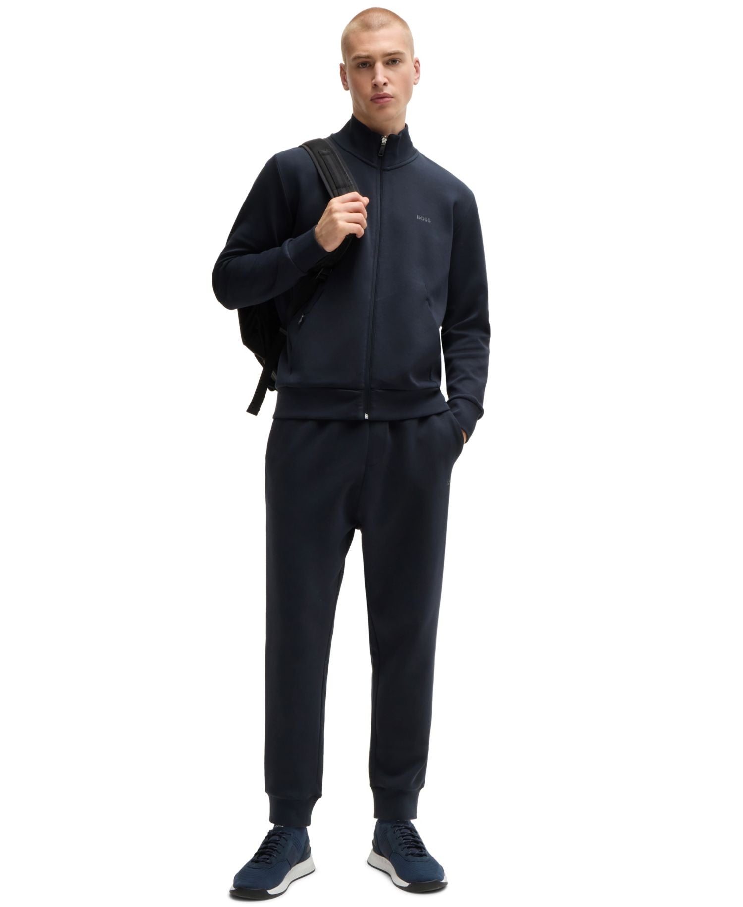 Boss By Hugo Boss Logo Print Zip Up Sweatshirt — image 2