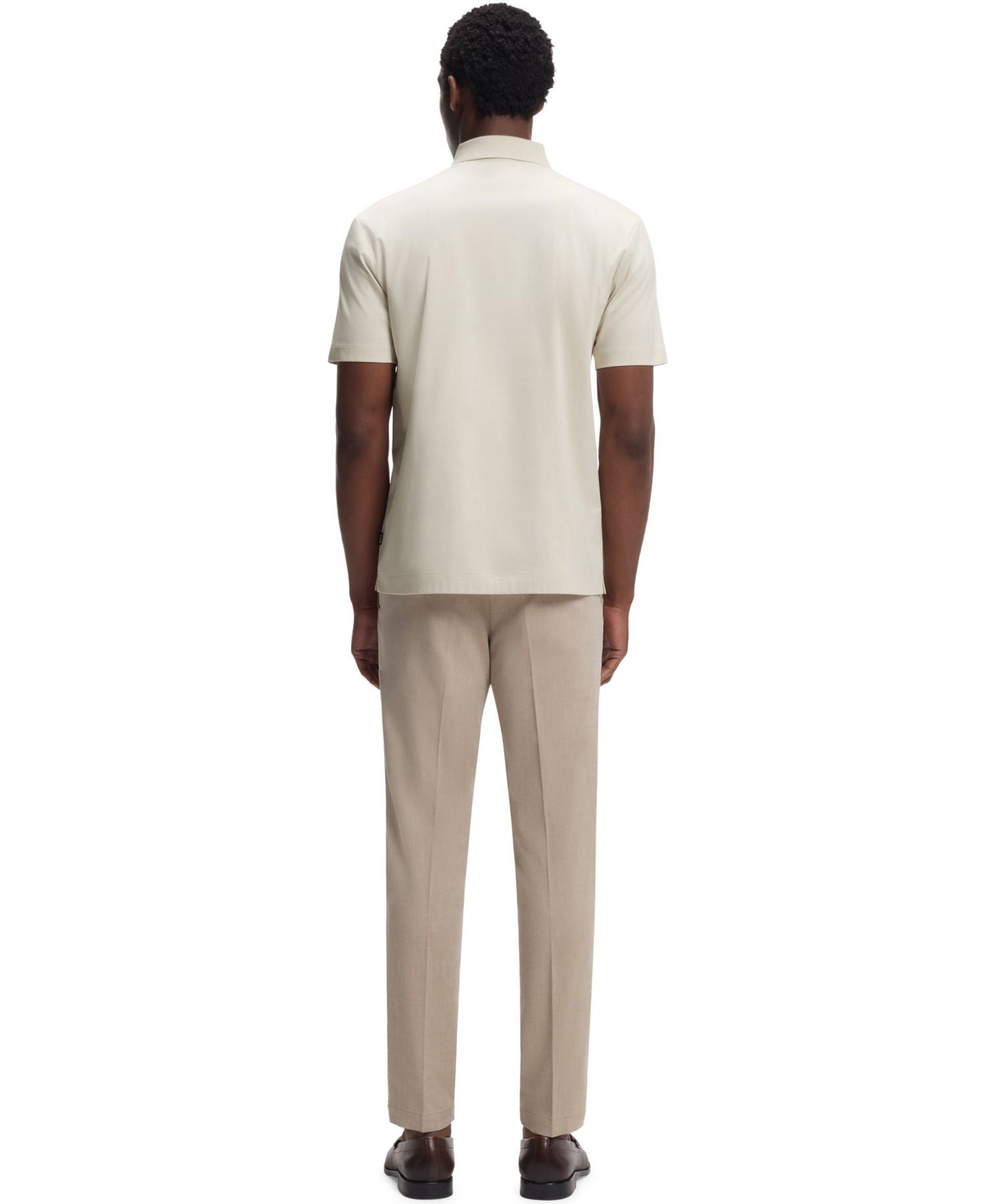 Boss By Hugo Boss Mercerized Cotton Double B Monogram Polo Shirt — image 4