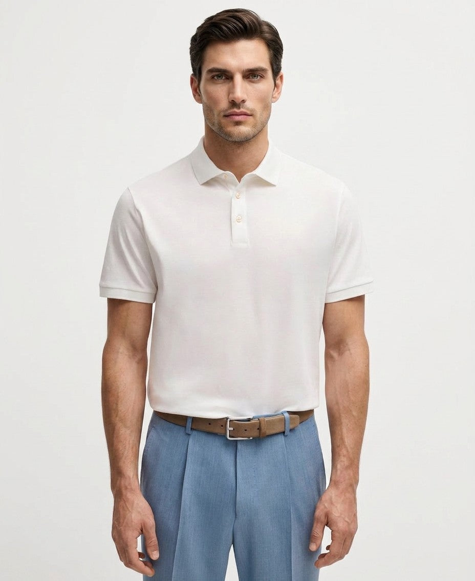 Boss By Hugo Boss Mercerized Cotton Regular Fit Polo Shirt — image 1