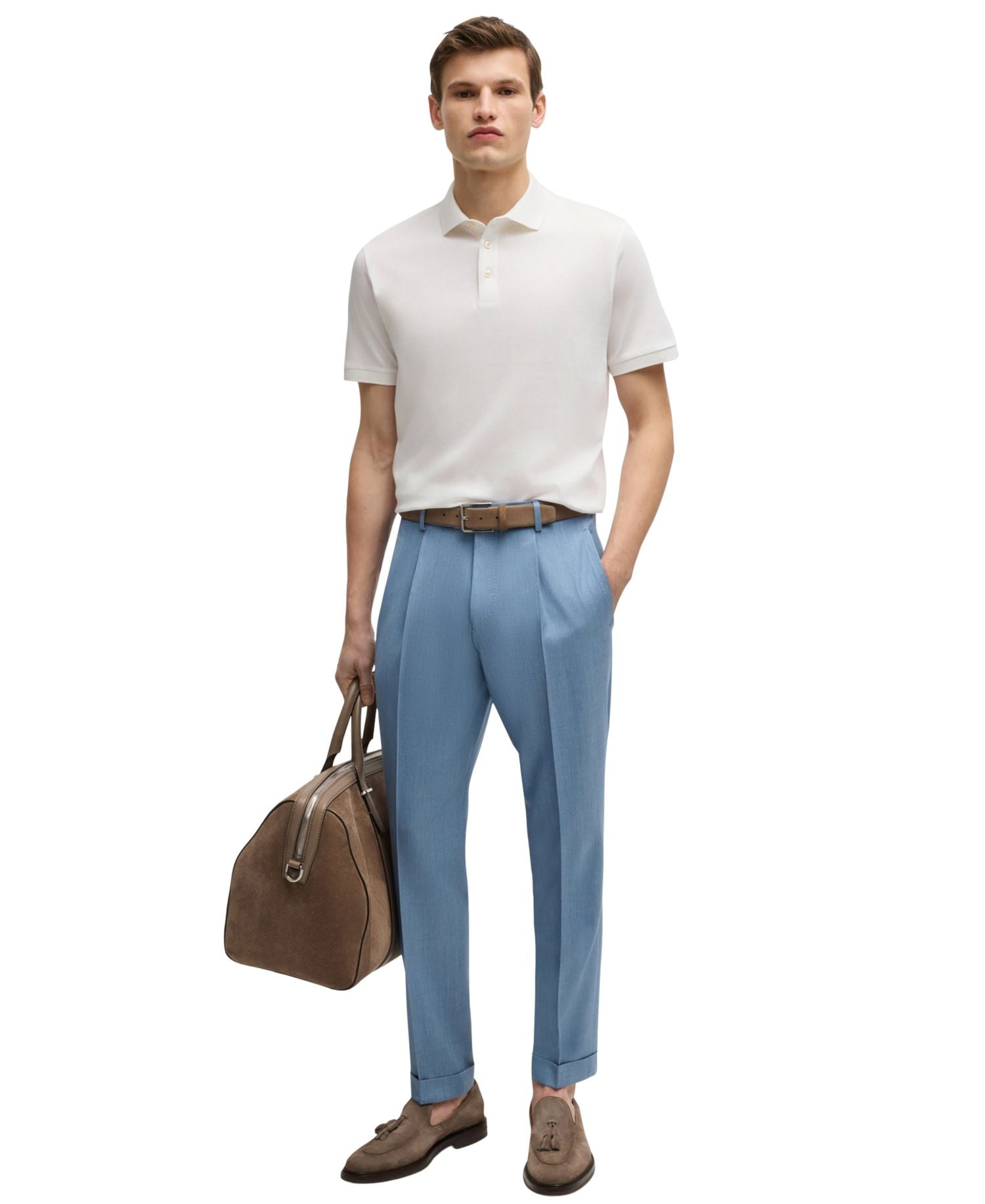 Boss By Hugo Boss Mercerized Cotton Regular Fit Polo Shirt — image 4