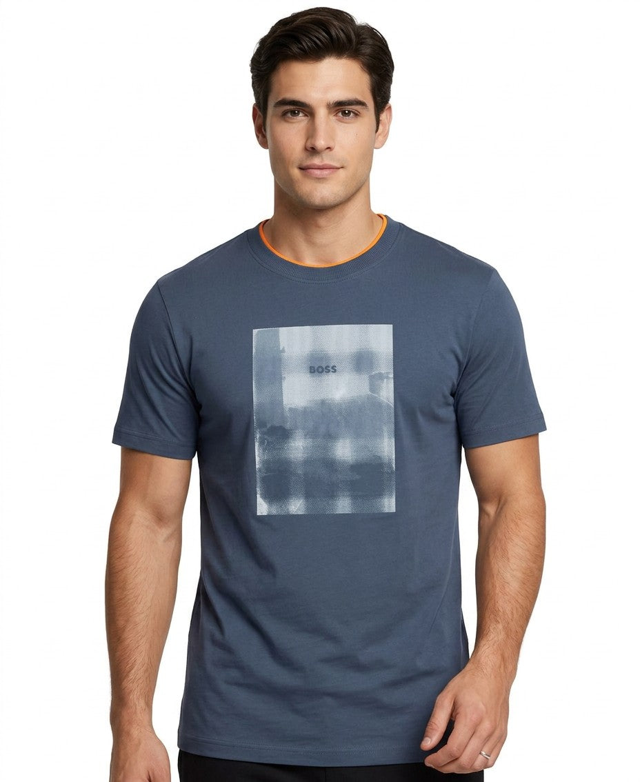 Boss By Hugo Boss Printed Artwork Cotton Jersey T-Shirt — image 3