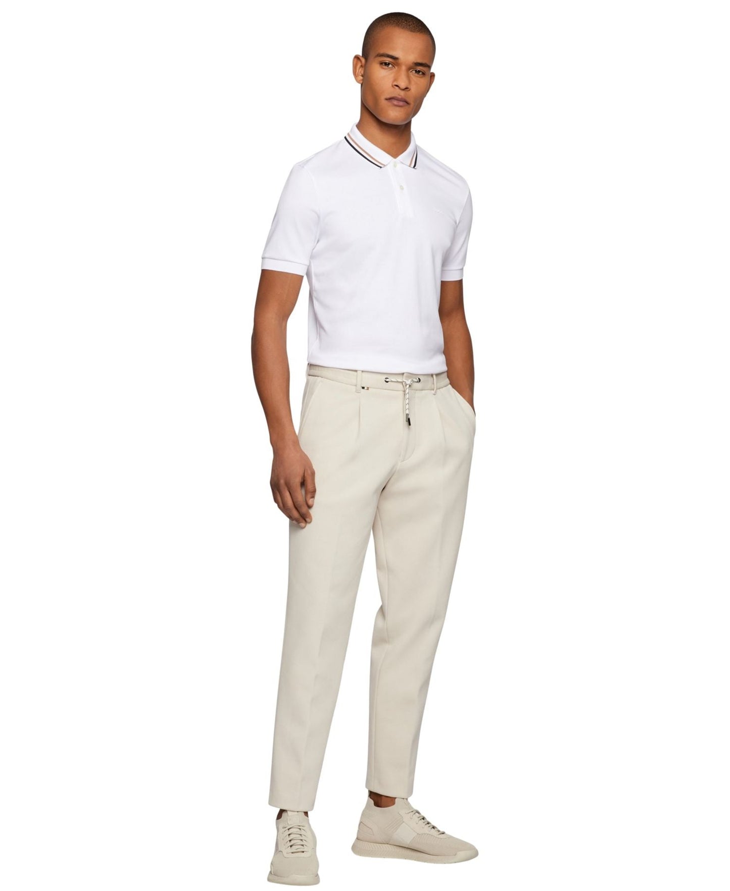 Boss By Hugo Boss Slim Fit Striped Collar Polo — image 2