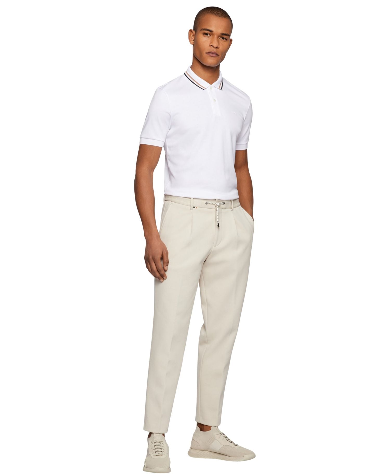 Boss By Hugo Boss Slim Fit Striped Collar Polo — image 2