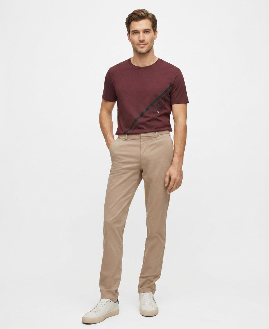 Boss By Hugo Boss Stretch Cotton Gabardine Slim Fit Chinos — image 1