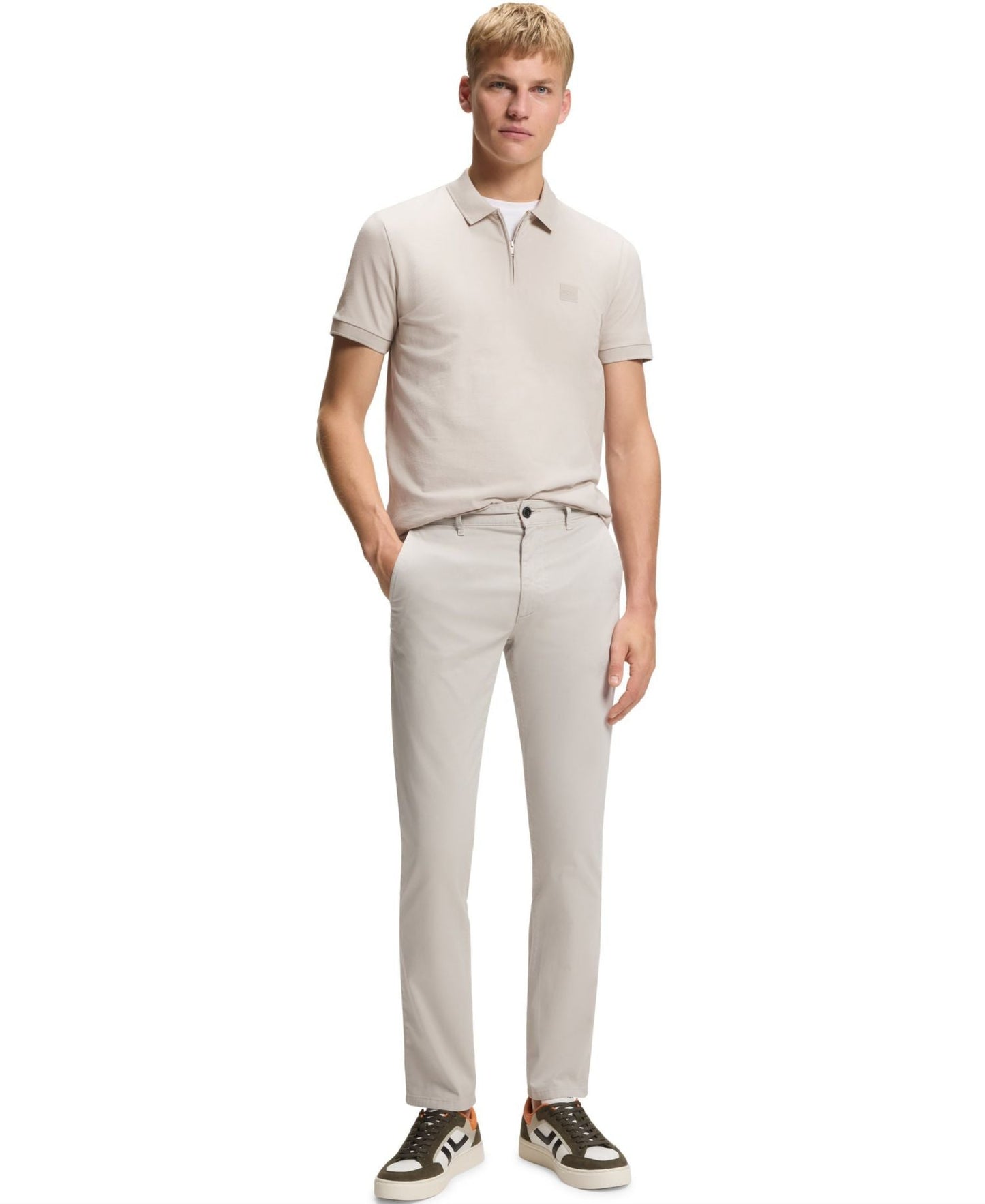 Boss By Hugo Boss Stretch Cotton Pique Slim Fit Polo Shirt — image 2