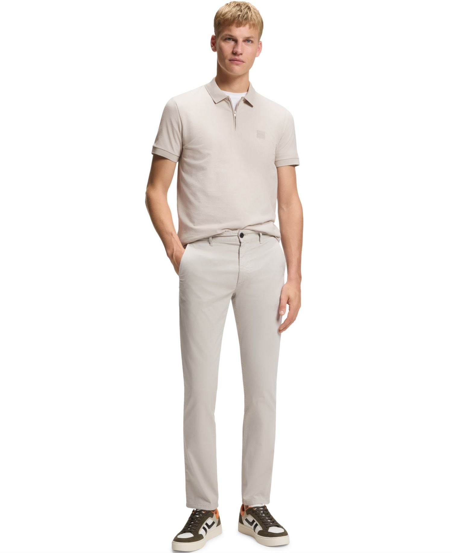 Boss By Hugo Boss Stretch Cotton Pique Slim Fit Polo Shirt — image 2