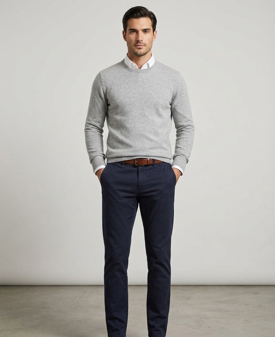 Boss By Hugo Boss Stretch Cotton Satin Slim Fit Chinos — image 1