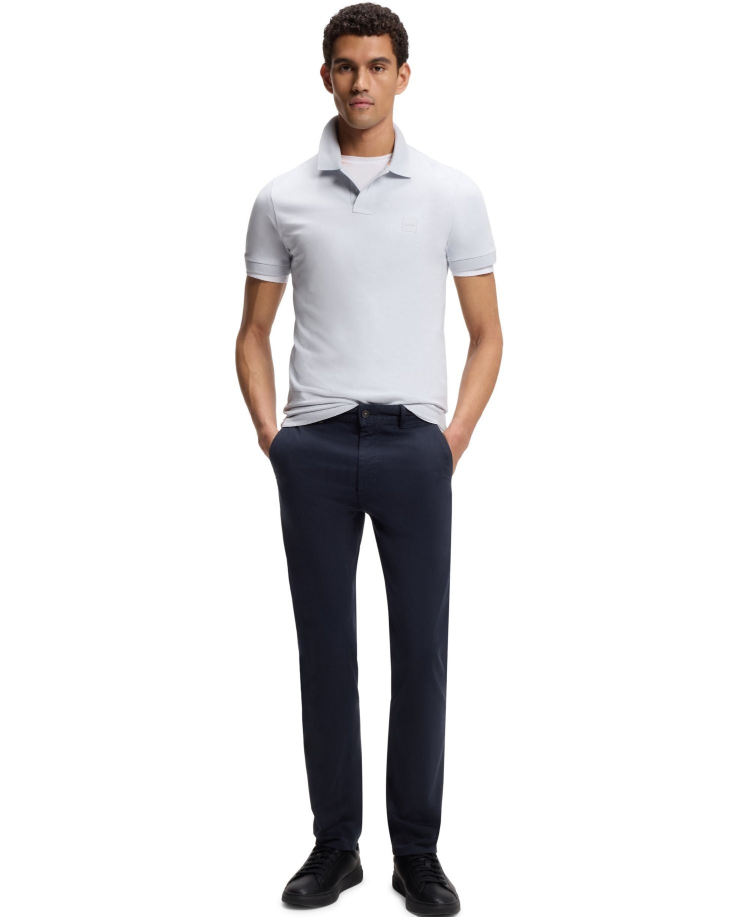 Boss By Hugo Boss Stretch Cotton Satin Slim Fit Chinos — image 3
