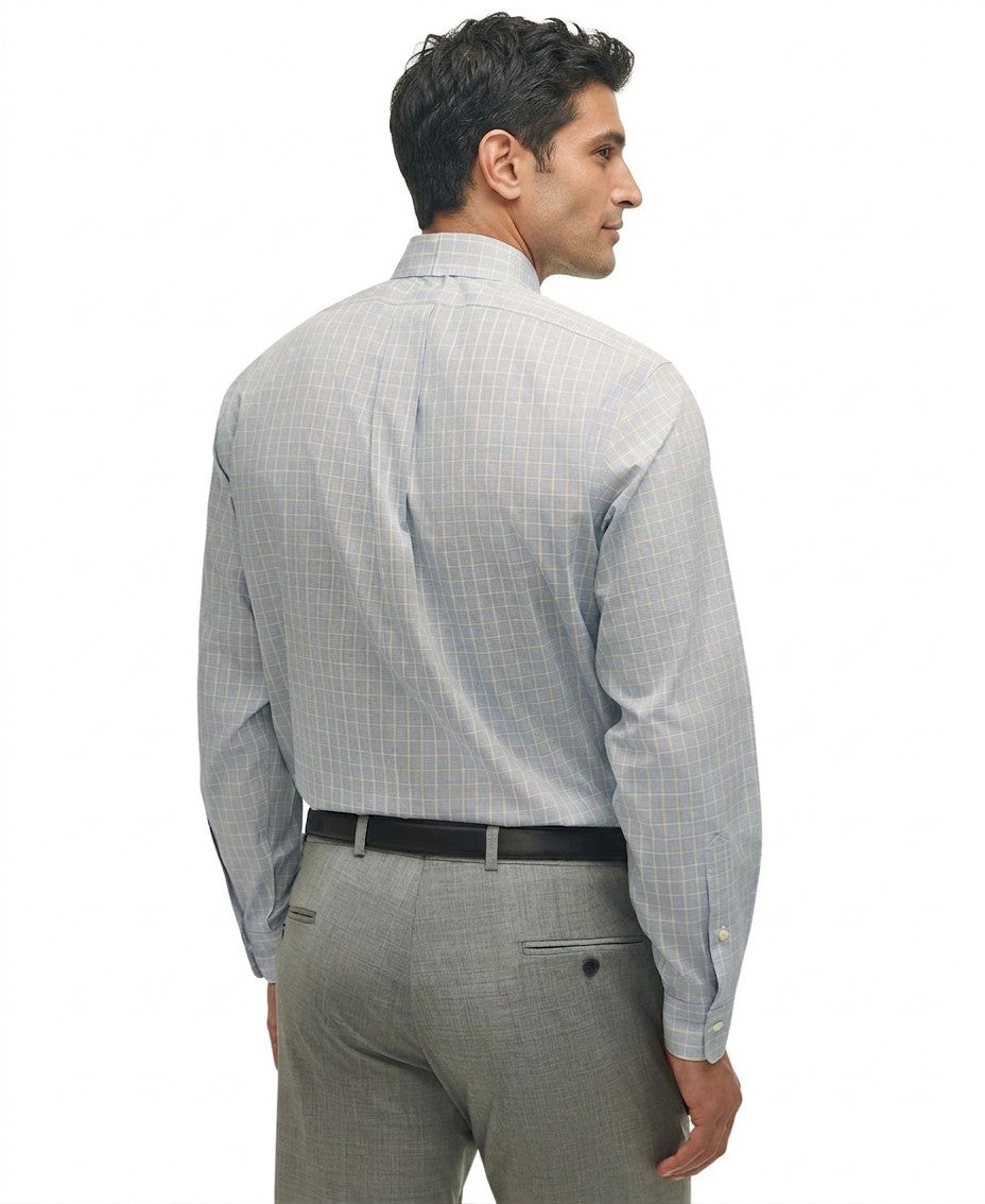 Brooks Brothers Regular Fit Navy Check Dress Shirt — image 2