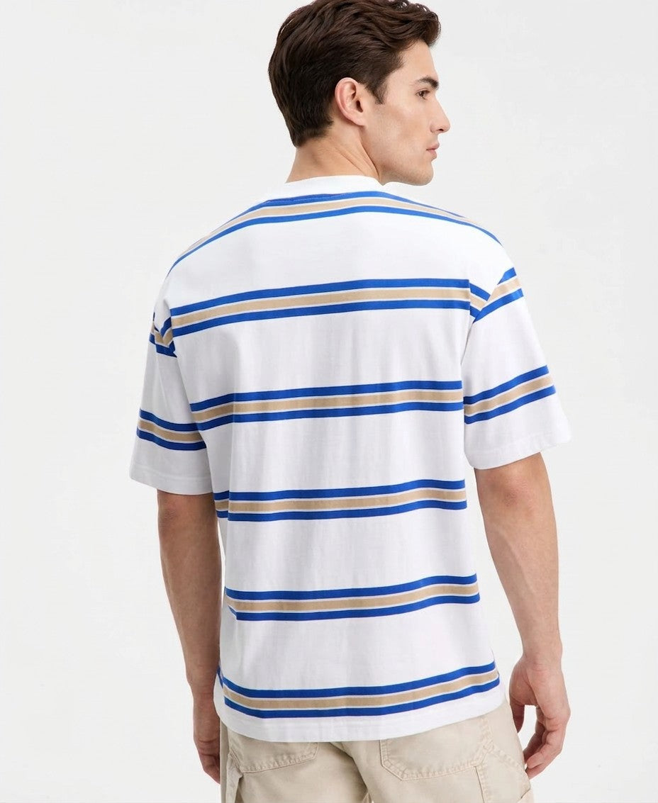 Hugo Boss Nolisto Relaxed Fit Short Sleeve Striped Crewneck T-Shirt — image 4