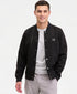 Karl Lagerfeld Textured Varsity Zip Bomber Jacket — image 1