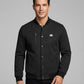 Karl Lagerfeld Textured Varsity Zip Bomber Jacket — image 3