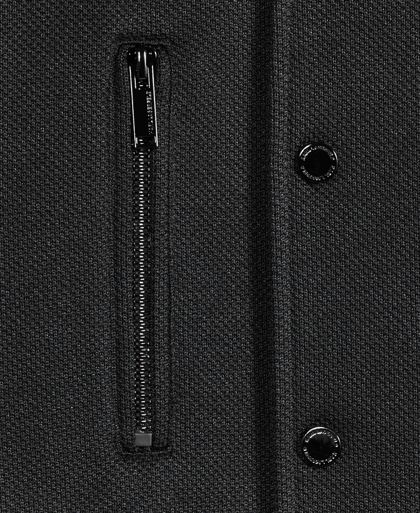 Karl Lagerfeld Textured Varsity Zip Bomber Jacket — image 4